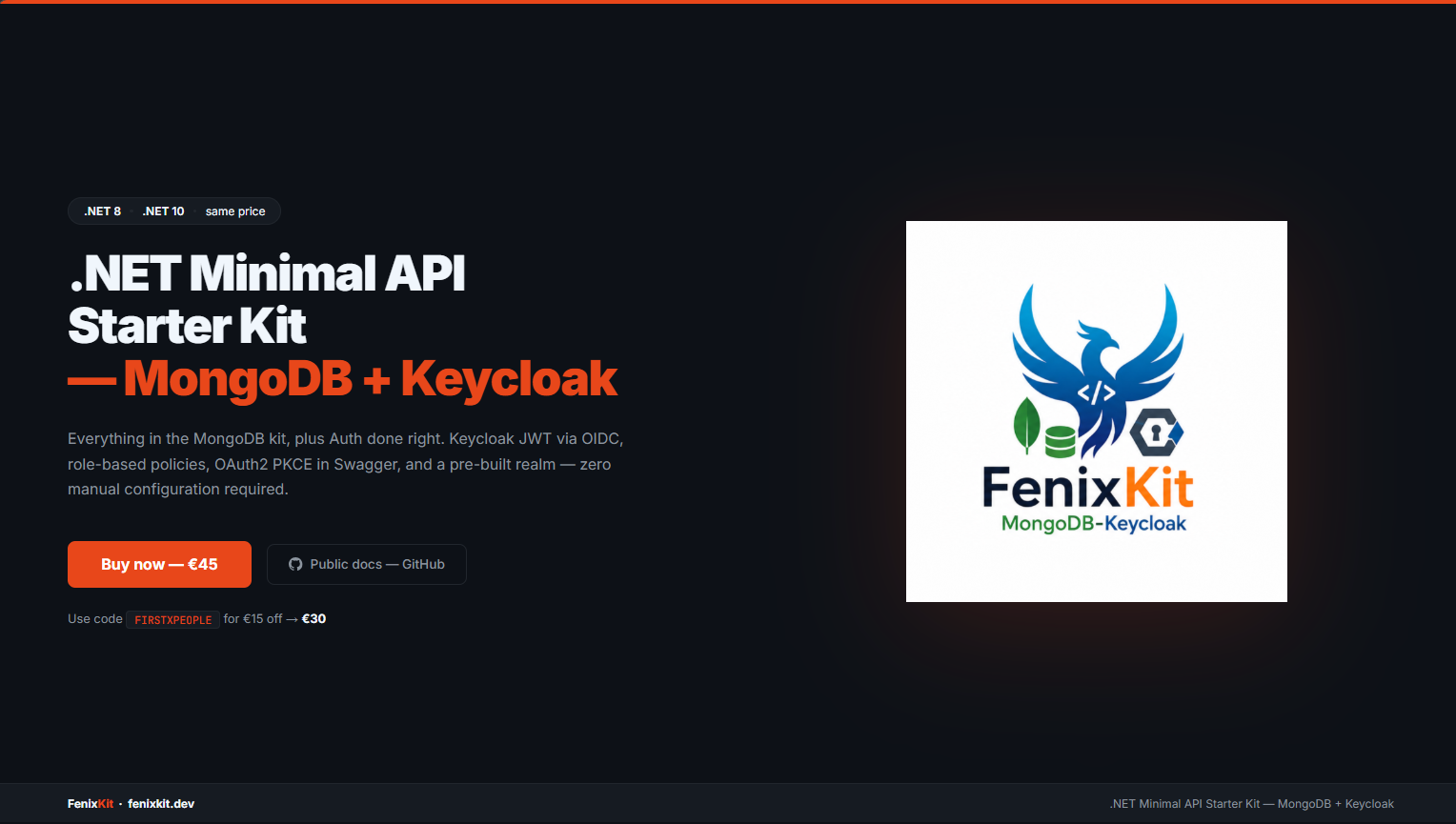 FenixKit MongoDB + Keycloak - Slide 0